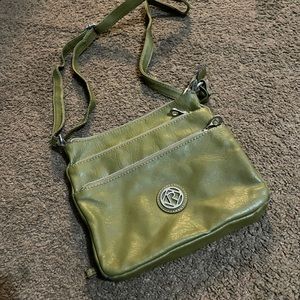 Olive green handbag
